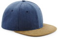 6 panelová kšiltovka "Suede Peak Snapback"