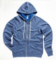 Unisex mikina Tri-Blend s kapucí