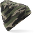 Pletená čepice s manžetou "Camo"