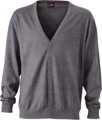 Pánský pletený cardigan s výstřihem do V