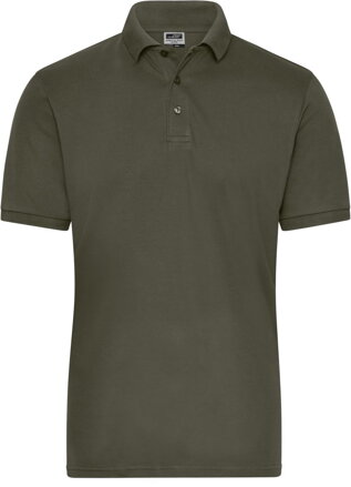 Pánské pracovní elast. polo z bio bavlny - Solid