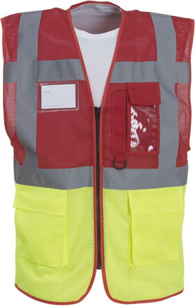 Hi-Vis síťovaná bezpečnostní vesta