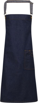 Denim zástěra s laclem "District"