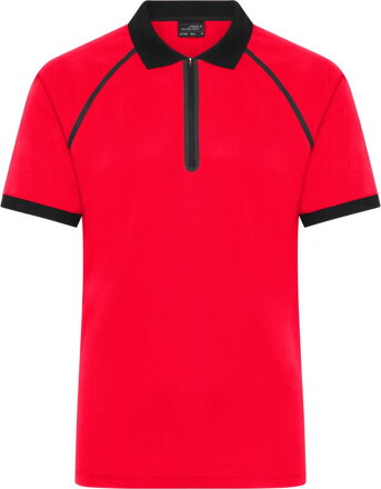 Pánské piqué polo se zipem