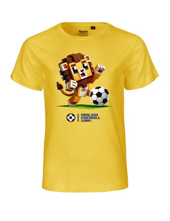 Detské bavlnené tričko - Minecraft lev s futbalovou loptou